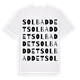 Solbaddet ordlek t-shirt