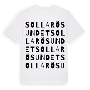 Sollarösundet ordlek t-shirt – ekologisk bomull t-shirt från Pinshirt