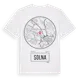 White t-shirt med Solna t-shirt