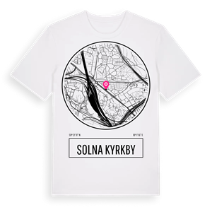 Solna Kyrkby t-shirt – ekologisk bomull t-shirt från Pinshirt