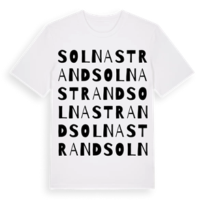 Solna strand ordlek t-shirt – ekologisk bomull t-shirt från Pinshirt