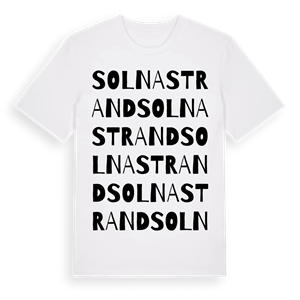 Solna strand ordlek t-shirt – ekologisk bomull t-shirt från Pinshirt