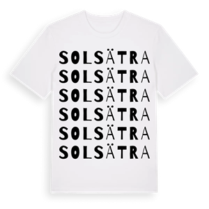 Solsätra ordlek t-shirt – ekologisk bomull t-shirt från Pinshirt