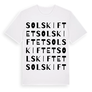 Solskiftet ordlek t-shirt – ekologisk bomull t-shirt från Pinshirt