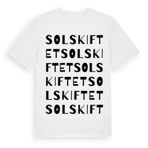 Solskiftet ordlek t-shirt – ekologisk bomull t-shirt från Pinshirt