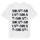 White t-shirt med Solsta ordlek t-shirt