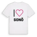 Jag älskar Sonö t-shirt stort tryck