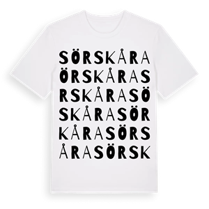Sörskåra ordlek t-shirt – ekologisk bomull t-shirt från Pinshirt