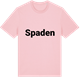 Pink Cotton t-shirt med Spaden fetstil t-shirt