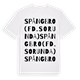 Spångbro (fd. Sorunda) ordlek t-shirt
