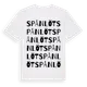 White t-shirt med Spånlöt ordlek t-shirt