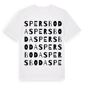 Spersboda ordlek t-shirt – ekologisk bomull t-shirt från Pinshirt
