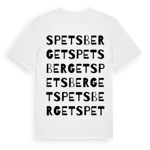 Spetsberget ordlek t-shirt – ekologisk bomull t-shirt från Pinshirt
