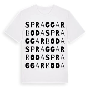 Spraggarboda ordlek t-shirt – ekologisk bomull t-shirt från Pinshirt