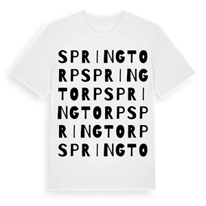 Springtorp ordlek t-shirt – ekologisk bomull t-shirt från Pinshirt