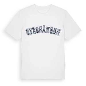 Stackängen college t-shirt – ekologisk bomull t-shirt från Pinshirt