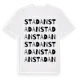White t-shirt med Stadan ordlek t-shirt