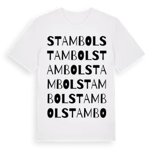 Stambol ordlek t-shirt – ekologisk bomull t-shirt från Pinshirt