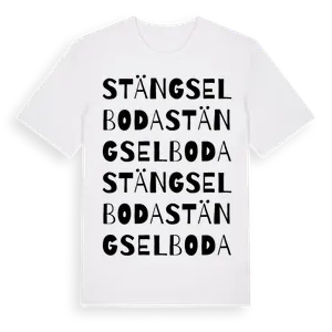 Stängselboda ordlek t-shirt – ekologisk bomull t-shirt från Pinshirt