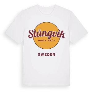 Stångvik cirkel t-shirt – ekologisk bomull t-shirt från Pinshirt