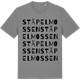 Mid Heather Gray t-shirt med Stäpelmossen ordlek t-shirt