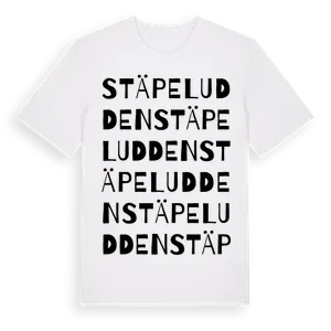 Stäpeludden ordlek t-shirt – ekologisk bomull t-shirt från Pinshirt