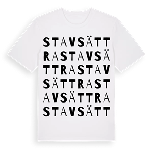 Stavsättra ordlek t-shirt – ekologisk bomull t-shirt från Pinshirt