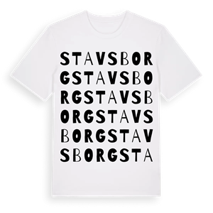 Stavsborg ordlek t-shirt – ekologisk bomull t-shirt från Pinshirt
