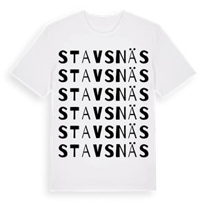 Stavsnäs ordlek t-shirt – ekologisk bomull t-shirt från Pinshirt