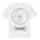 White t-shirt med Stavsnäs t-shirt