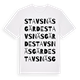 Stavsnäs gärde ordlek t-shirt