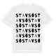 White t-shirt med Stavsö ordlek t-shirt