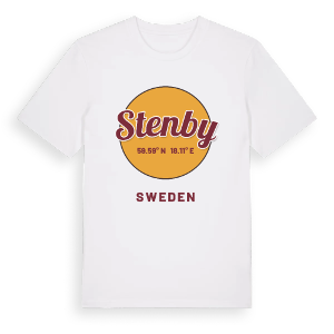 Stenby cirkel t-shirt – ekologisk bomull t-shirt från Pinshirt