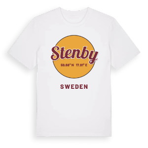 Stenby cirkel t-shirt – ekologisk bomull t-shirt från Pinshirt