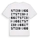 Stenhugget ordlek t-shirt