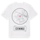White t-shirt med Steninge t-shirt