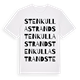 Stenkulla strand ordlek t-shirt