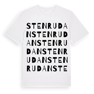 Stenrudan ordlek t-shirt – ekologisk bomull t-shirt från Pinshirt