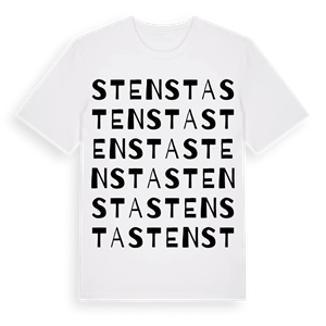 Stensta ordlek t-shirt – ekologisk bomull t-shirt från Pinshirt