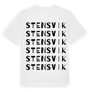 Stensvik ordlek t-shirt – ekologisk bomull t-shirt från Pinshirt