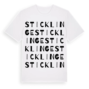 Sticklinge ordlek t-shirt – ekologisk bomull t-shirt från Pinshirt