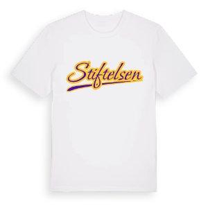 Stiftelsen baseball t-shirt – ekologisk bomull t-shirt från Pinshirt