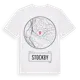 White t-shirt med Stockby t-shirt