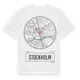 White t-shirt med Stockholm t-shirt