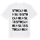 Stockholms län ordlek t-shirt