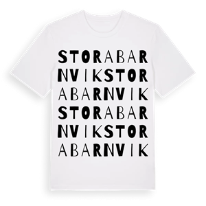 Stora Barnvik ordlek t-shirt – ekologisk bomull t-shirt från Pinshirt