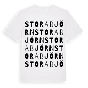 Stora Björn ordlek t-shirt – ekologisk bomull t-shirt från Pinshirt