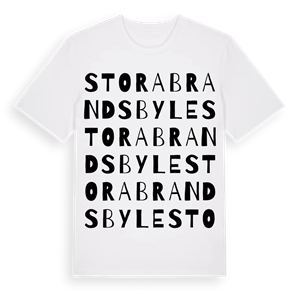 Stora Brandsbyle ordlek t-shirt – ekologisk bomull t-shirt från Pinshirt