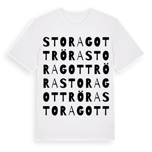 Stora Gottröra ordlek t-shirt – ekologisk bomull t-shirt från Pinshirt