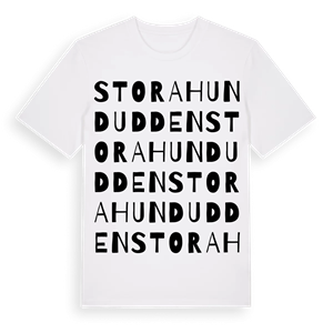 Stora Hundudden ordlek t-shirt – ekologisk bomull t-shirt från Pinshirt